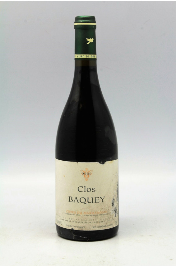 Elian Da Ros Côtes du Marmandais Clos Baquey 2001 -10% DISCOUNT