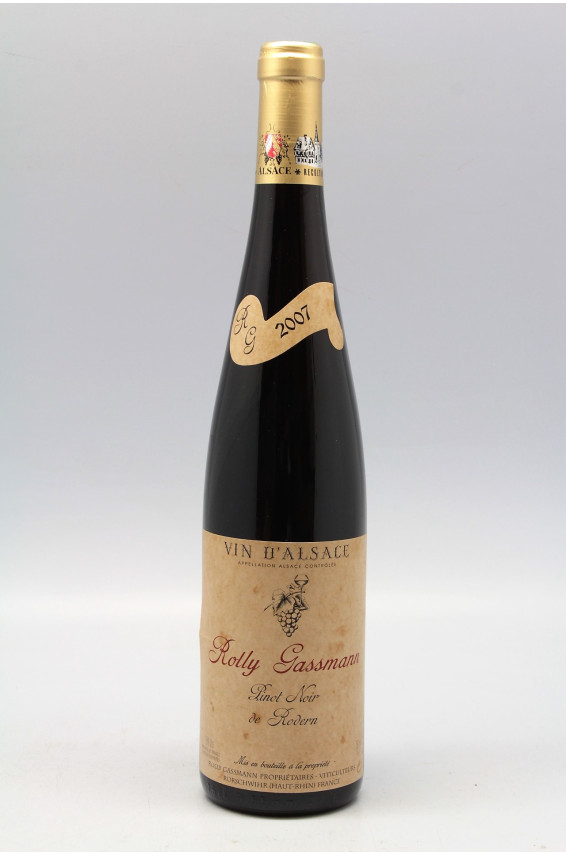 Rolly Gassmann Alsace Pinot Noir de Rodern 2007