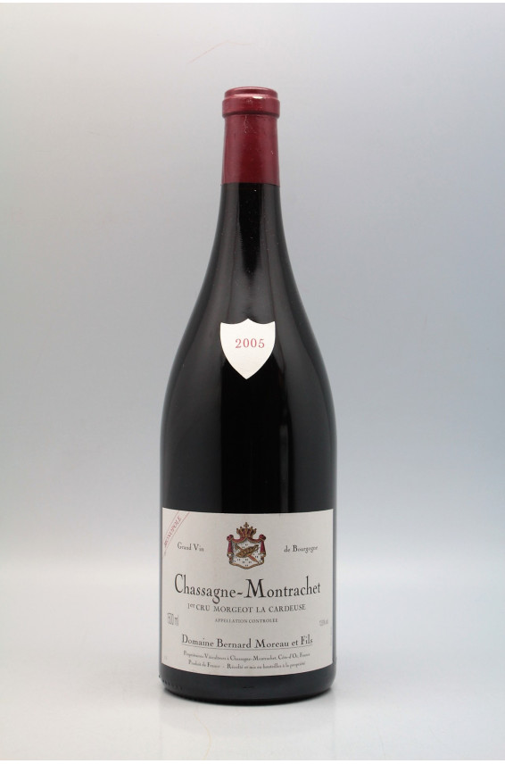 Bernard Moreau Chassagne Montrachet 1er cru Morgeot Cardeuse 2005 rouge Magnum
