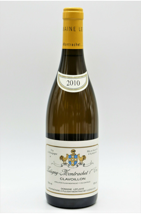 Domaine Leflaive Puligny Montrachet 1er cru Clavoillons 2010