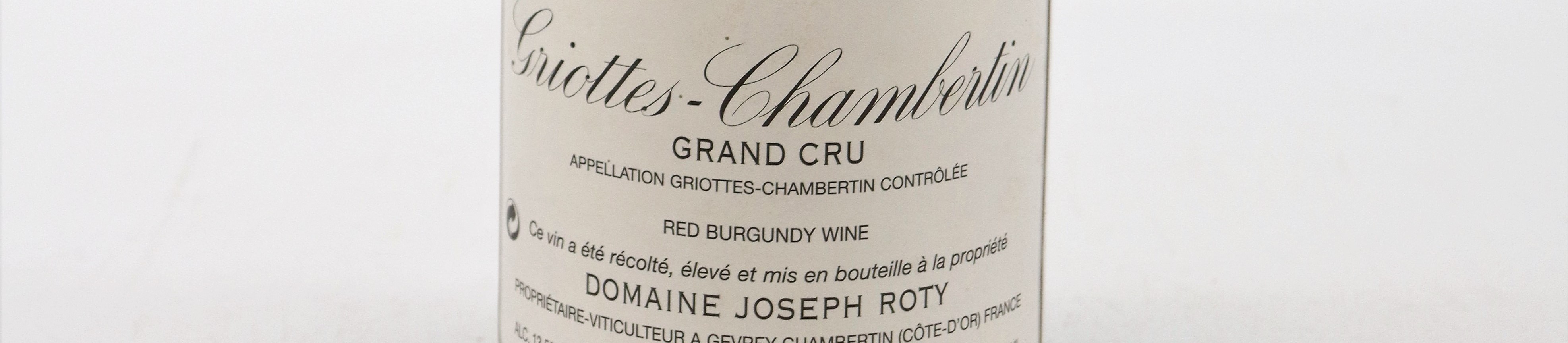 The picture shows a bottle of wine from Domaine Joseph Roty, Burgundy